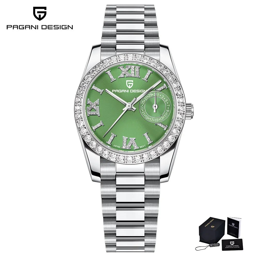 PAGANI DESIGN 2025 New 32MM Women's Wristwatch Elegant Luxury Quartz Watch For Women Fashion Waterproof Watches Sapphire Clock