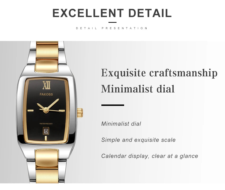 WWOOR Elegant Women's Watch Fashion Stainless Steel Waterproof Ladies Quartz Wristwatch Luxury Bracelet Watches Date Reloj mujer